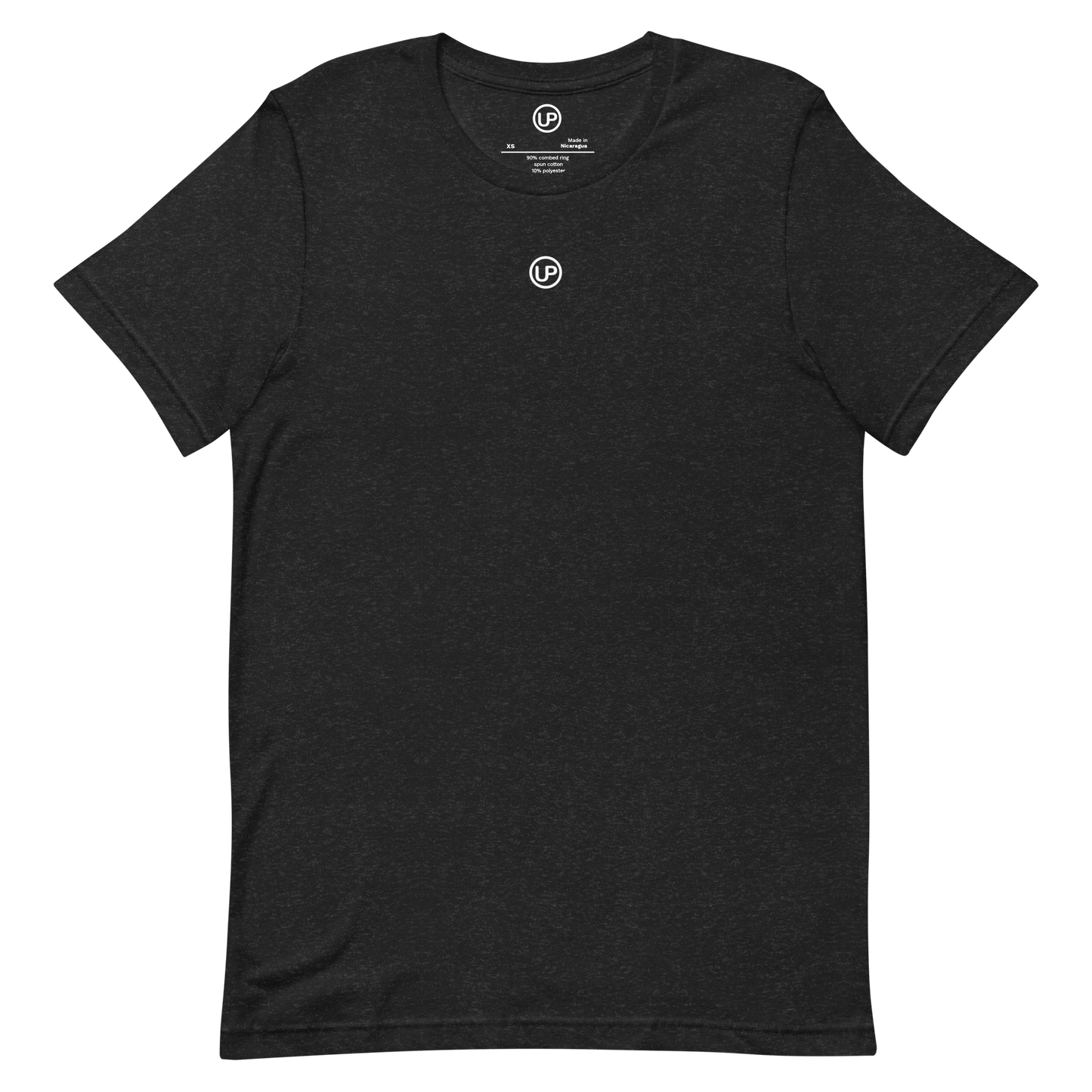 Up Brands Minimalistic Men's Tee Shirt (Black Heather)