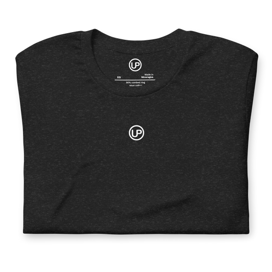 Up Brands Minimalistic Men's Tee Shirt (Black Heather)