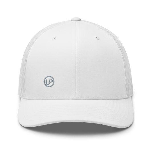 Up Brands Trucker Cap With Small Side Logo (White Color)