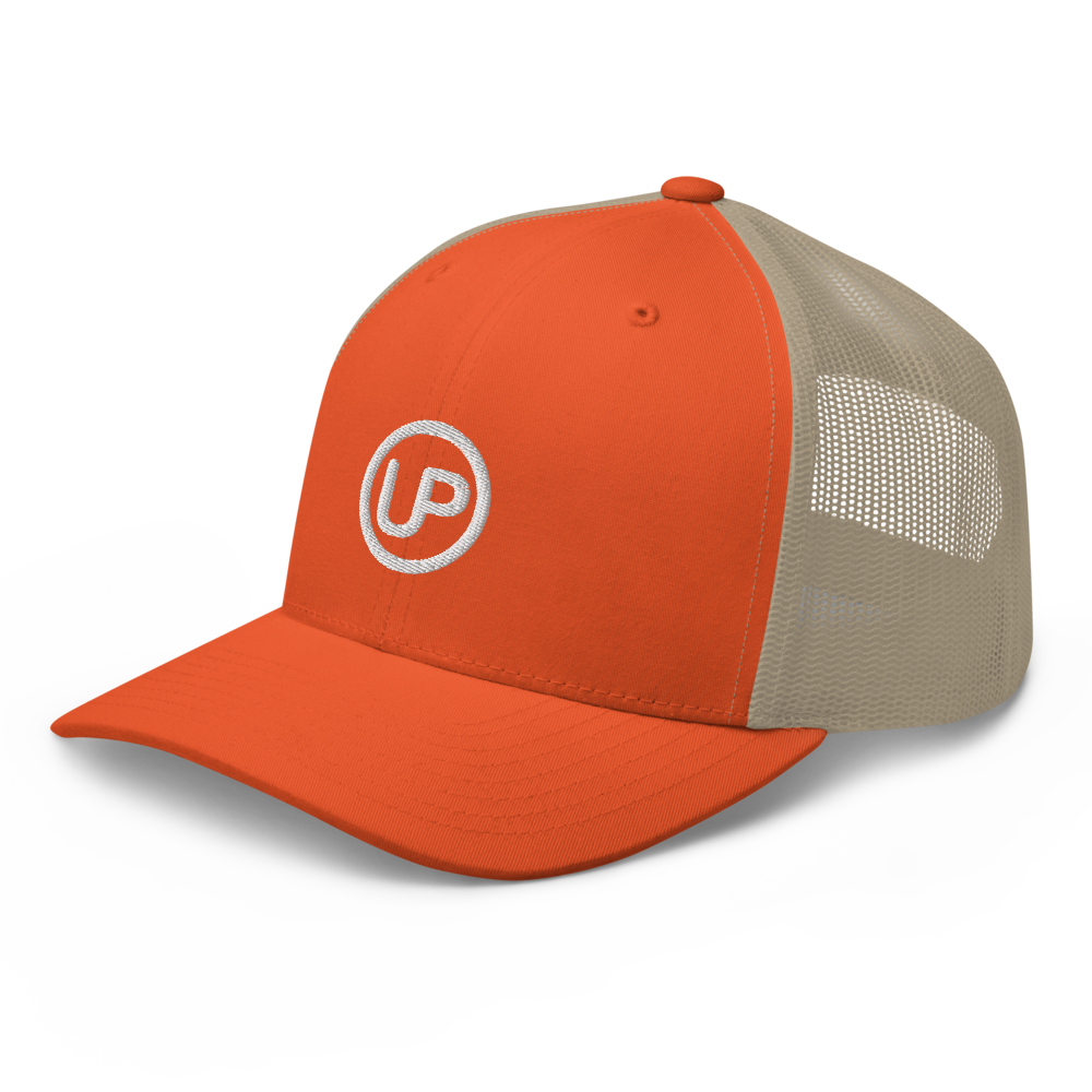 Up Brands Trucker Cap With Large Centered Logo (Various Colors)