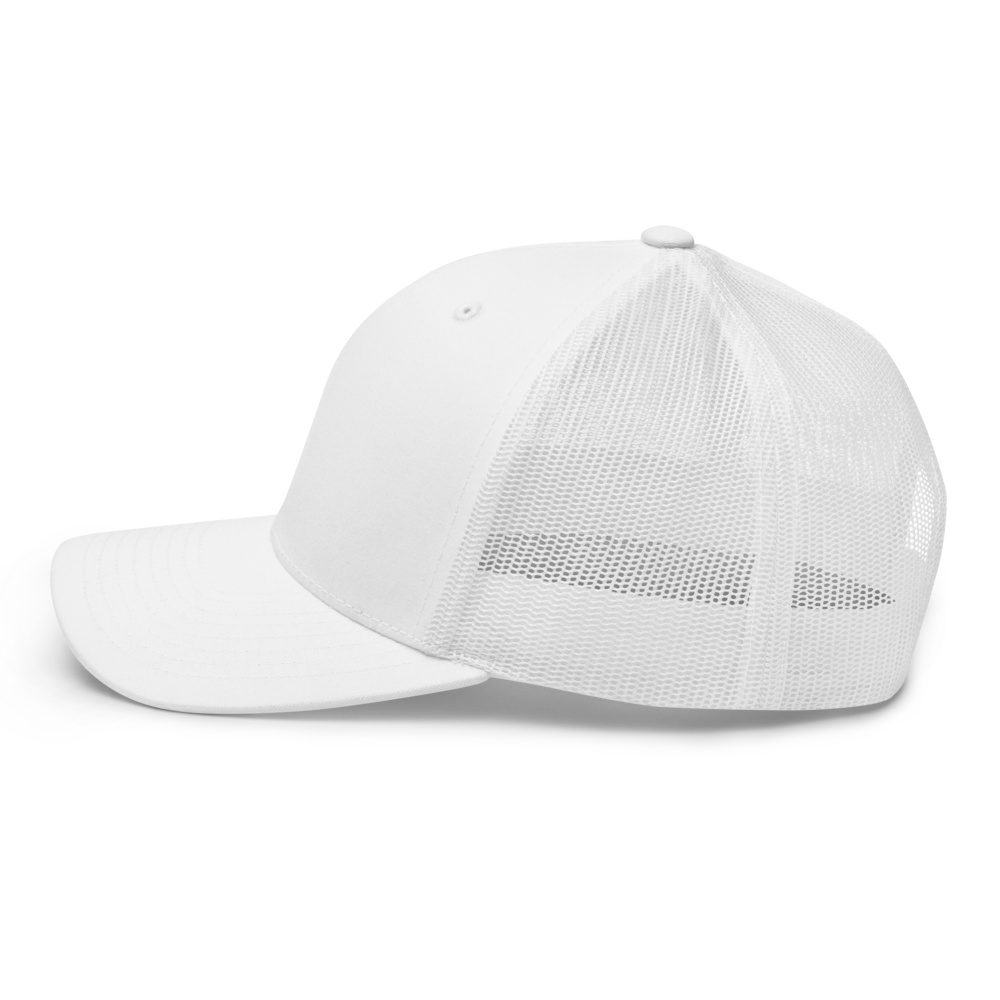 Up Brands Trucker Cap With Small Side Logo (White Color)
